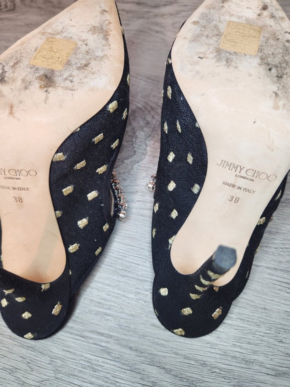 Jimmy Choo Bing Pointed Toe Mules - Picture 5 of 7